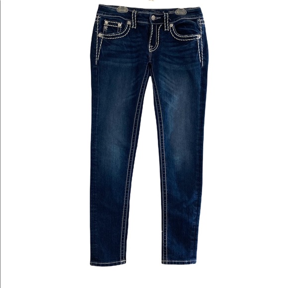 Miss Me Dark Wash Size 27 Signature Skinny Jeans - Picture 3 of 12